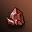 Extracted Coarse Red Star Stone - 0